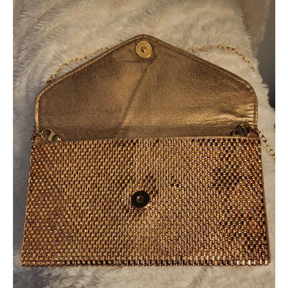 Unbranded Rose Gold Beaded Purse Bag Crossbody Purse Prom Wedding Bag - Picture 14 of 15